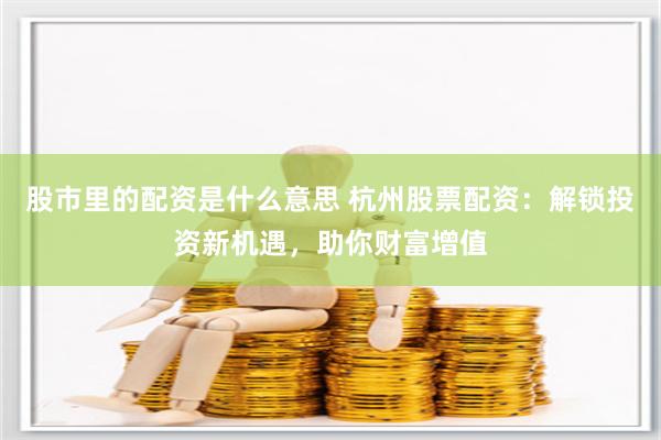 股市里的配资是什么意思 杭州股票配资：解锁投资新机遇，助你财富增值